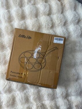 ESLITE LIFE 10" Nonstick Pancake Pan - 7-Mold Mini Pancake & Egg Griddle